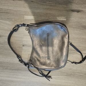 Coach Shimmering Silver Crossbody Bag